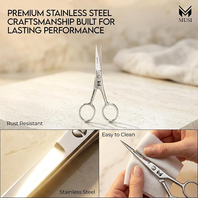 MUSI 4 Inch Eyebrow Scissors - Image 3