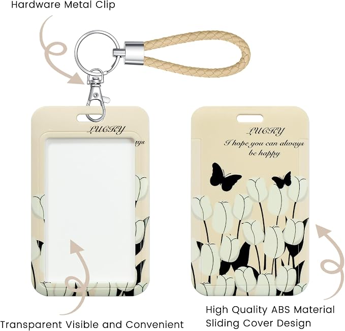 ID Card Badge Holder Key Chain - Image 3
