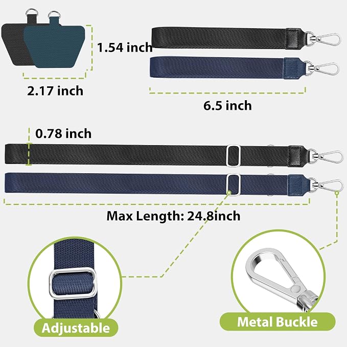 takyu Phone Lanyard, 2 Pack Adjustable Anti-Drop Neck/Wrist Strap - Image 3
