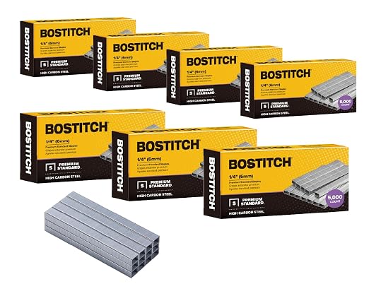 Bostitch Office 35, 000 Standard Staples, 1/4" Length, Full Strip Staples by BostitchOfficeProducts