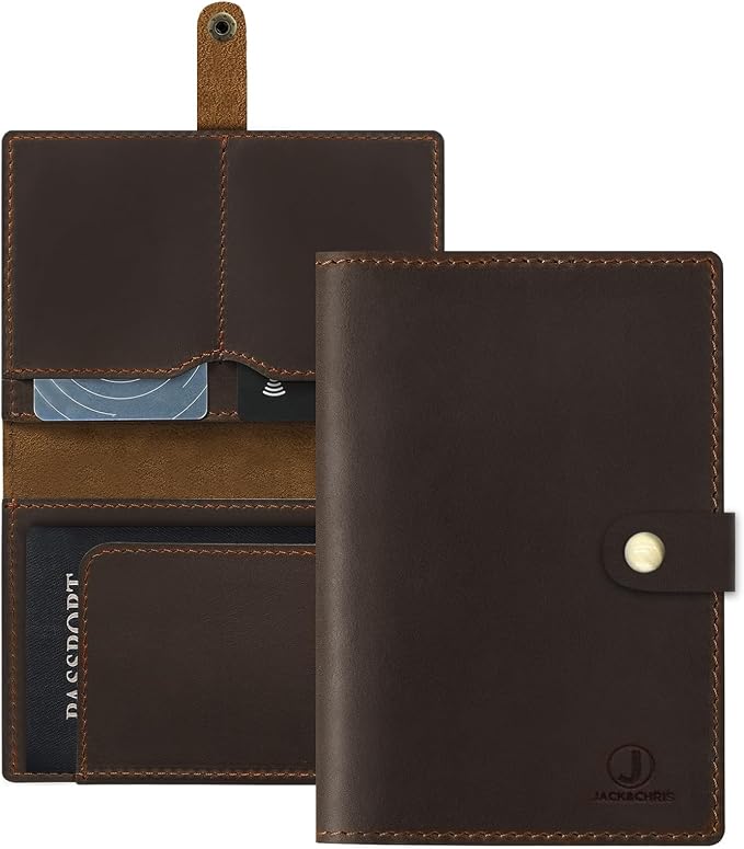 Jack&Chris Genuine Leather Passport Holder by JackChris