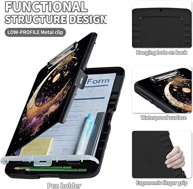 Clipboard with Storage, Clip Boards 8.5X11 with Storage & Pen Holder, Heavy - Image 3