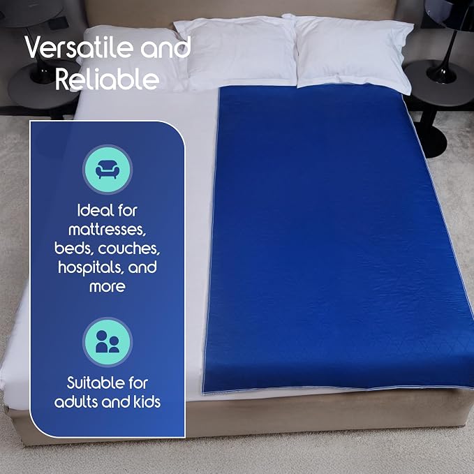 Inspire Waterproof Washable Mattress Pad, Quilted and Dark Colored to Hide - Image 7