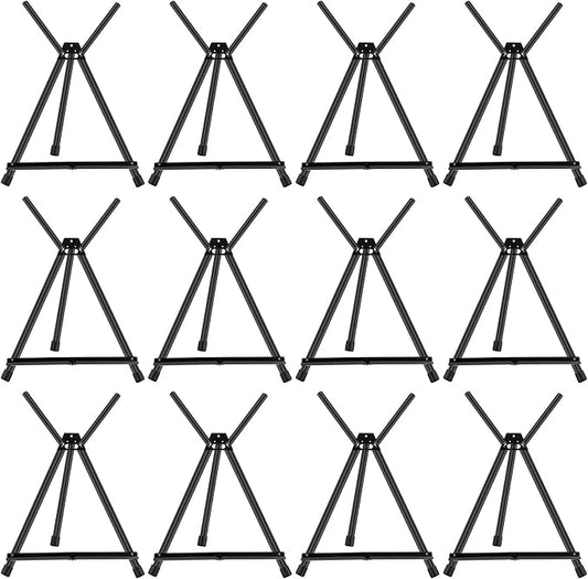 Xinnun 12 Pcs Aluminum 15'' to 21'' High Tabletop Easel Display Adjustable by Xinnun