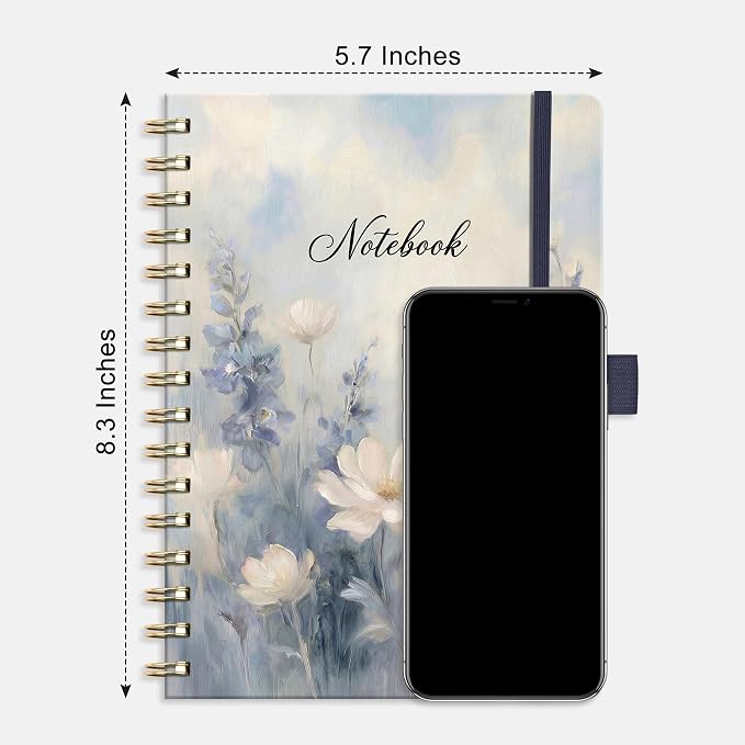 AHGXG Spiral Journal Notebook, 160 Lined Pages, A5 Medium Size, - Image 7