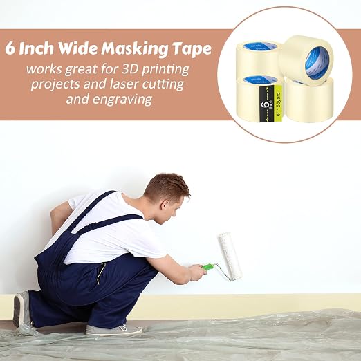 Fainne Masking Tape Bulk General Purpose Masking Painting Tape 55 Yards - Image 7