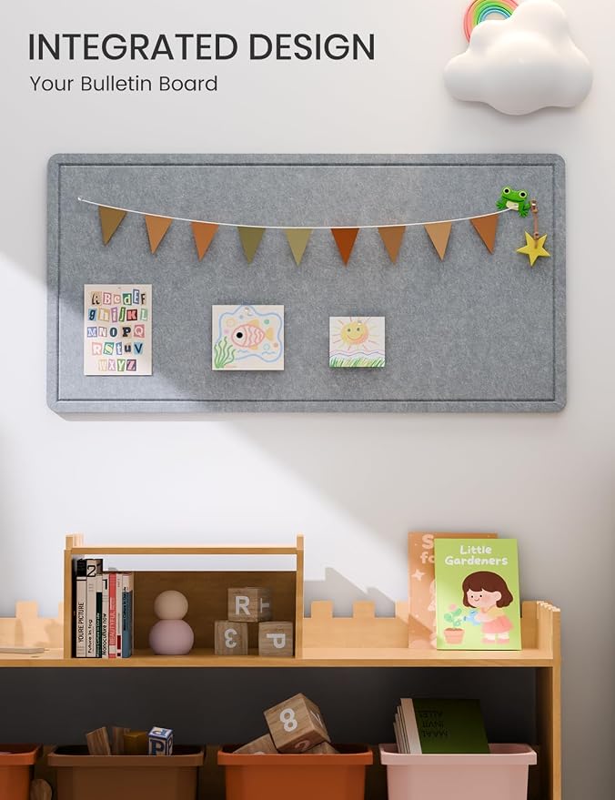 Fluxynara Bulletin Board, Foldable Felt Pin Board - Image 6