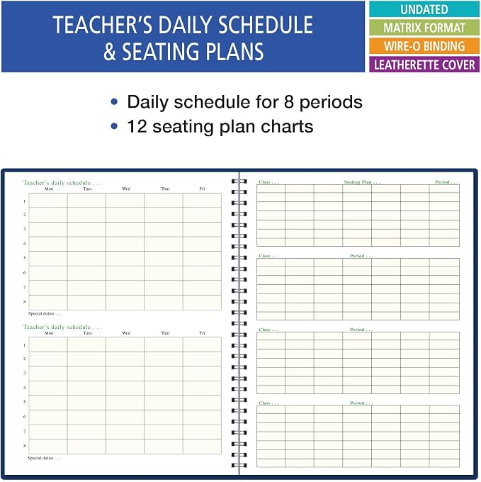 Elan Publishing Company 7 Period Teacher Lesson Plan; Days Horizontally Across - Image 3
