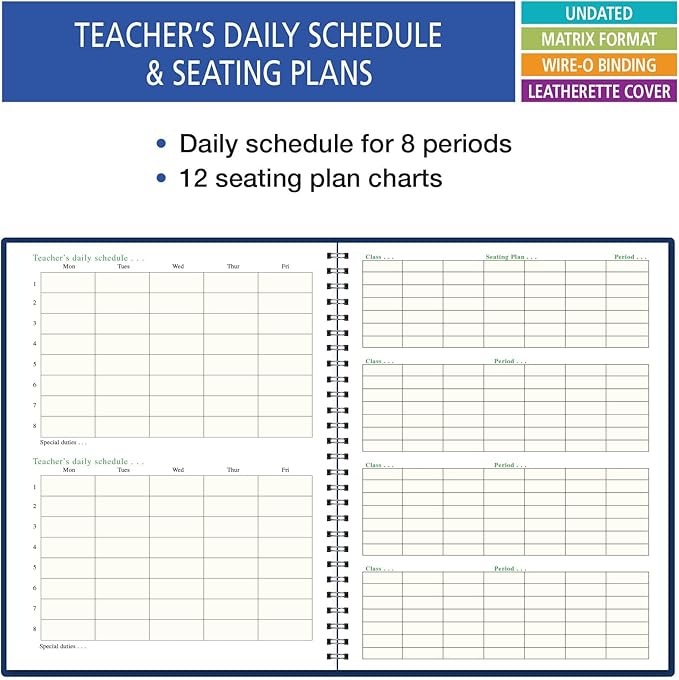 Elan Publishing Company 6 Period Teacher Lesson Plan; Days Vertically Down The - Image 3
