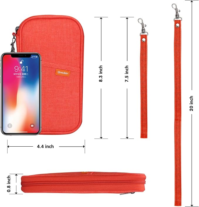 RFID Family Passport Wallet Holder Waterproof, Travel Document Organizer Credit - Image 4