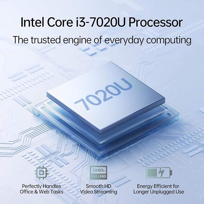 2026 New 15.6'' Laptop Win 11 Pro, Intel Core i3-7020U, 1080p FHD Display - Image 2