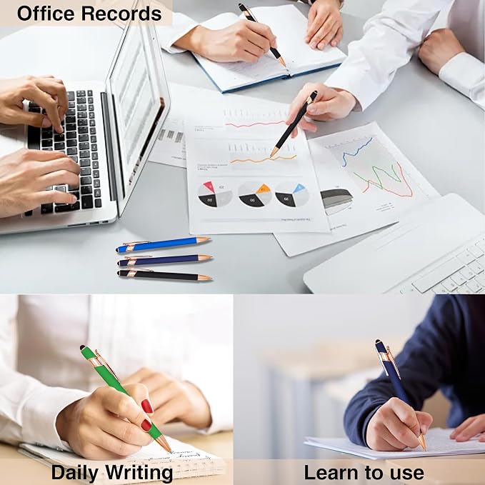 10pcs Inspirational Pens Set Stylus Pens Design Black Ink Smooth Writing Pens - Image 5