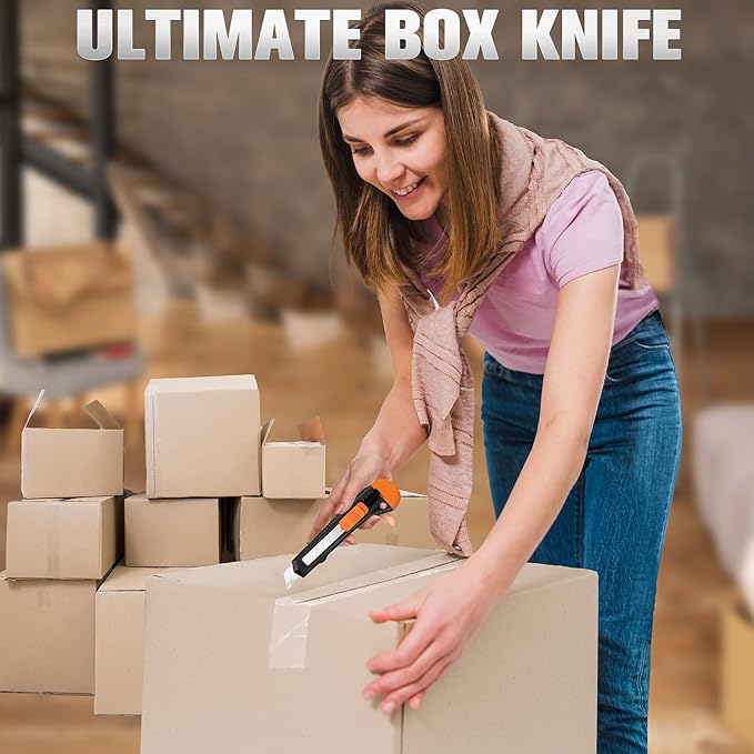 Retractable Utility Knife, 4 Pack Box Cutters - Image 6