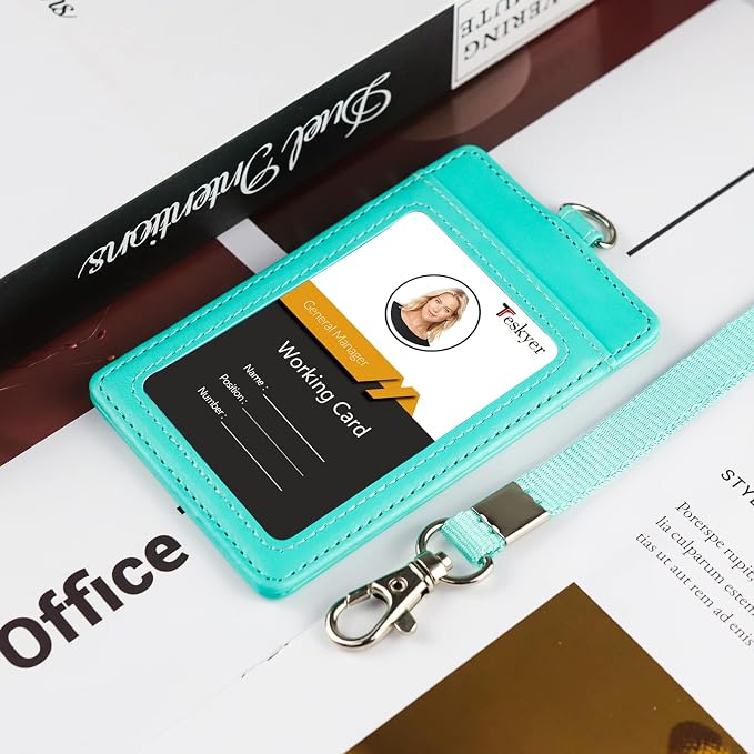 Teskyer Leather ID Badge Holder - Image 8