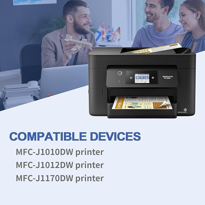 LC401XL MFC-J1010DW Ink Cartridges for Brother Printer LC401XL LC401 for MFC-J1010DW MFC-J1170DW MFC-J1012DW MFC-J1800DW MFC J1010DW - 4 Pack High Yields Black Cyan Magenta Yellow (LC401-BKCMY)-DeskLoop Office