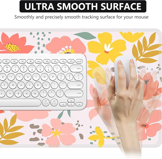 iCasso Desk Matt for Desktop, Cute Desk Pad Mat, XXL Large Mouse Pad, Anti-Slip - Image 5