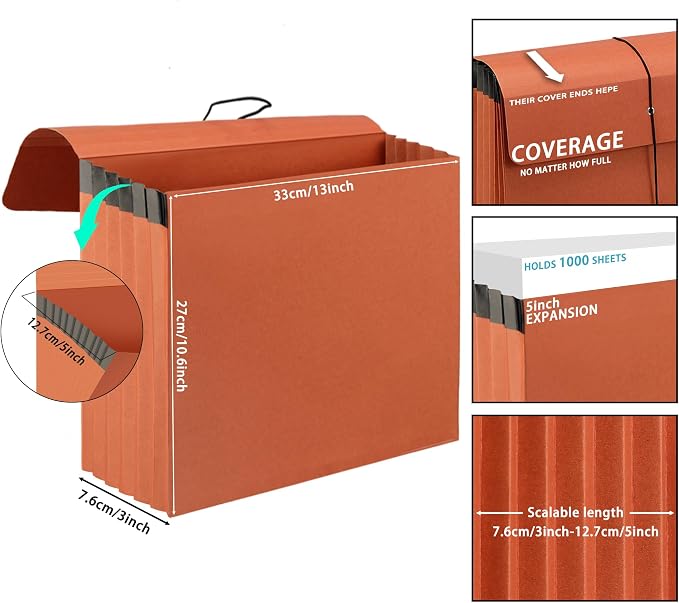 2 Packs Expanding File Folder - Image 2
