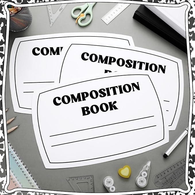 Fuutreo 3 Pcs Composition Book Bulletin Board Paper Composition Notebook - Image 3