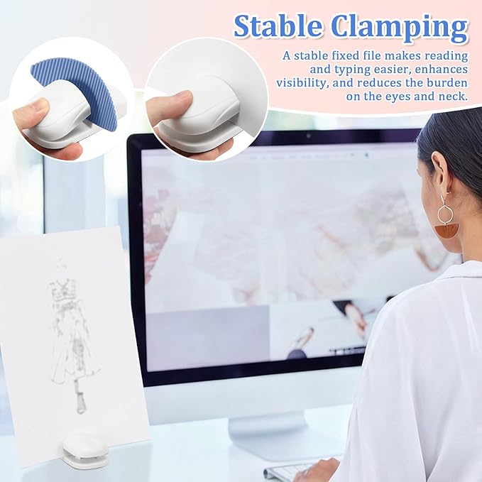 4PCS Paper Holder Stand for Typing, Portable Document Holder treochtfun - Image 4