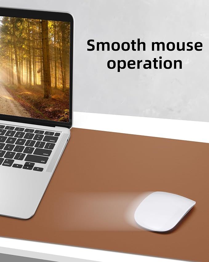 Large Desk Mat 55" x 17"Leather Desk Pad Protector, Mouse Pad, Office Desk Mat - Image 4