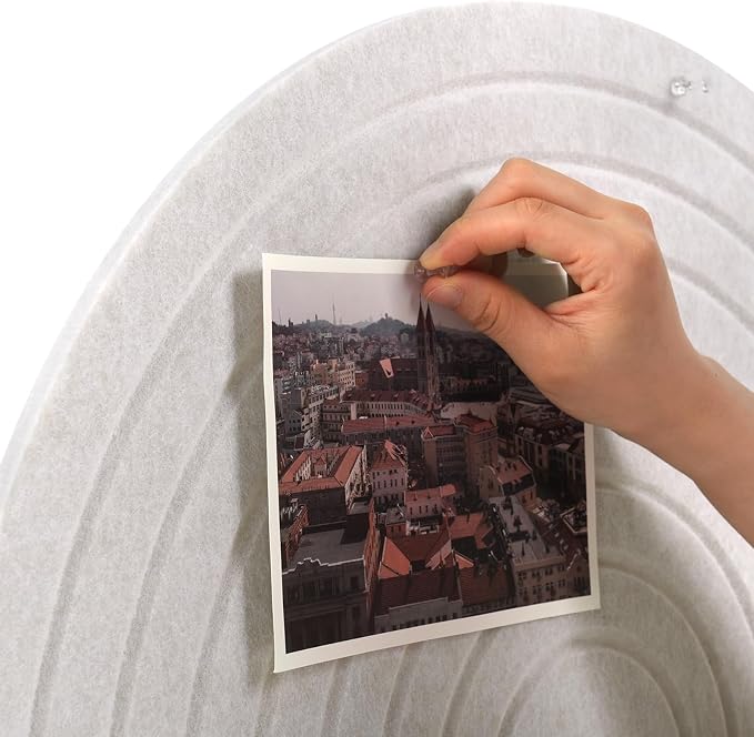 Large Arched Felt Bulletin Board, Stylish Sized 36" x 24" Cork Board Alternative - Image 5