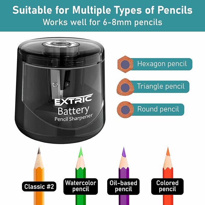 Battery Powered Electric Pencil Sharpener - Image 2
