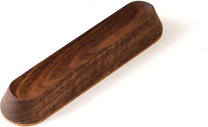 Wood Pen Tray – Handmade Walnut Desk Organizer, Minimalist Pen Holder for Office, Home, Gift (MODEL-2-WALNUT)-DeskLoop Office