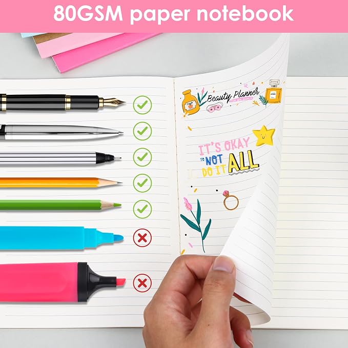 LABUK 60 Pack Notebooks Bulk, A5 Lined Journaling Notebooks Bulk, Rainbow - Image 4