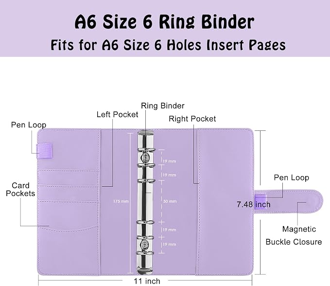 Antner A6 PU Leather Notebook Binder - Image 2
