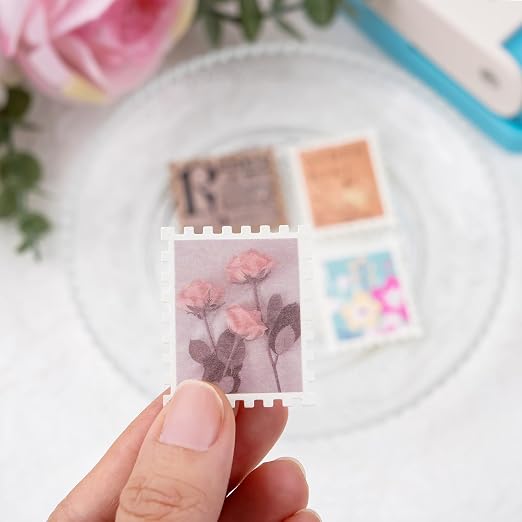 BAOFALI 2Pcs/Set Stamp Puncher 1.25x1.5inch &1x0.8inch Rectangular Postage - Image 6