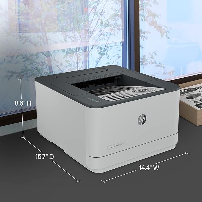 HP LaserJet Pro 3001dw Wireless Black & White Printer, Best-for-Office (3G65OF)-DeskLoop Office