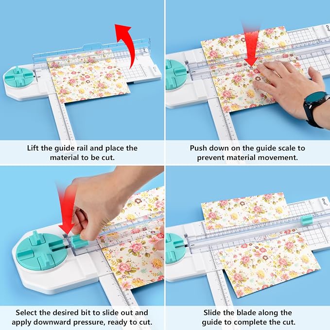 Ecraft 4-in-1 Paper Trimmer: 12" Craft Paper Cutter - Image 5