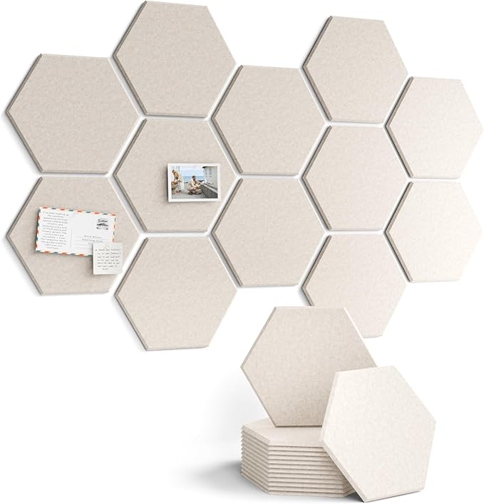 Fluxynara Hexagon Cork Board Alternative by FLUXYNARA