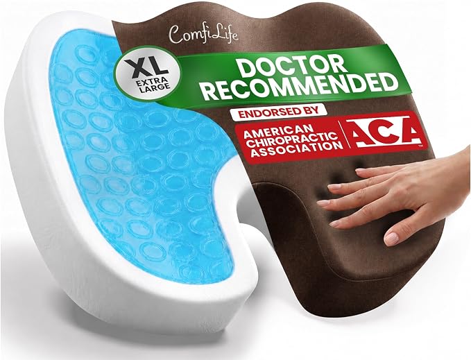 ComfiLife Extra Large Gel & Memory Foam Seat Cushion by ComfiLife