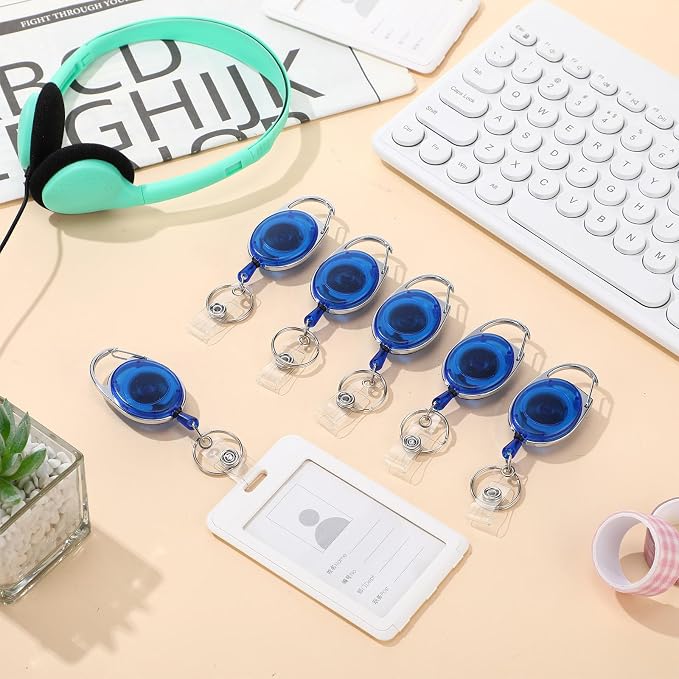 Honoson 30 Pcs Heavy Duty Retractable Badge Reels Batch ID Badge Holder - Image 5