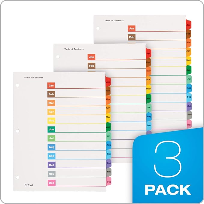 Oxford OneStep Binder Dividers, Dividers - Image 4