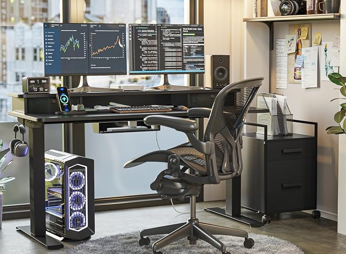 FEZIBO 48 x 24 Inch Height Adjustable Electric Standing Desk - Image 5