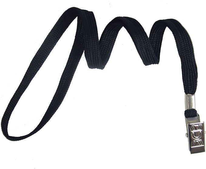 Bird Fiy 50 Pcs Cotton Lanyards Bulldog Clip 32-inch Flat Braid Neck Lanyard - Image 3
