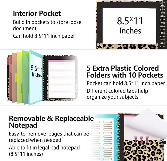 Clipboard Folder with Notepad Refillable Lined - Image 5