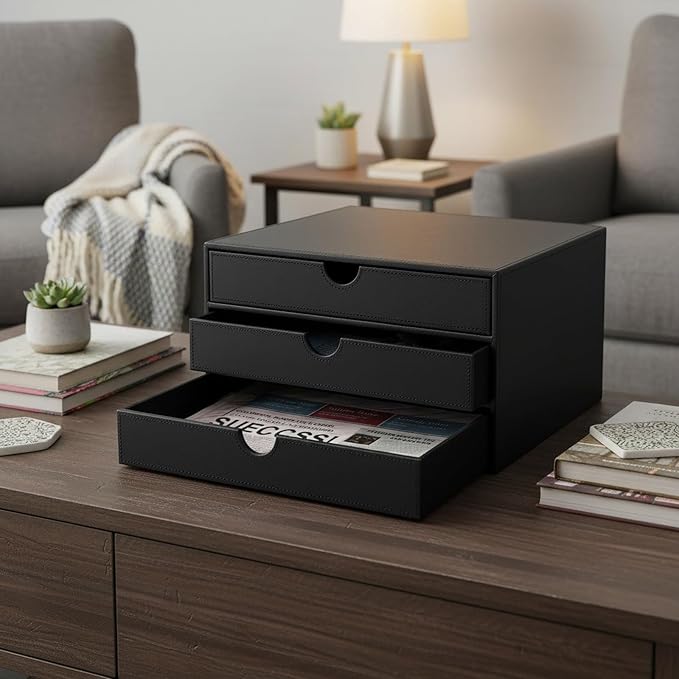 UnionBasic Document Organizer, 3-Drawer File Cabinet Document Storage Box - Image 6