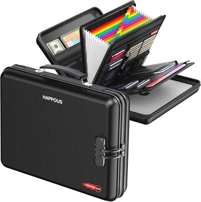 Fireproof Document Organizer by HAPPOUS