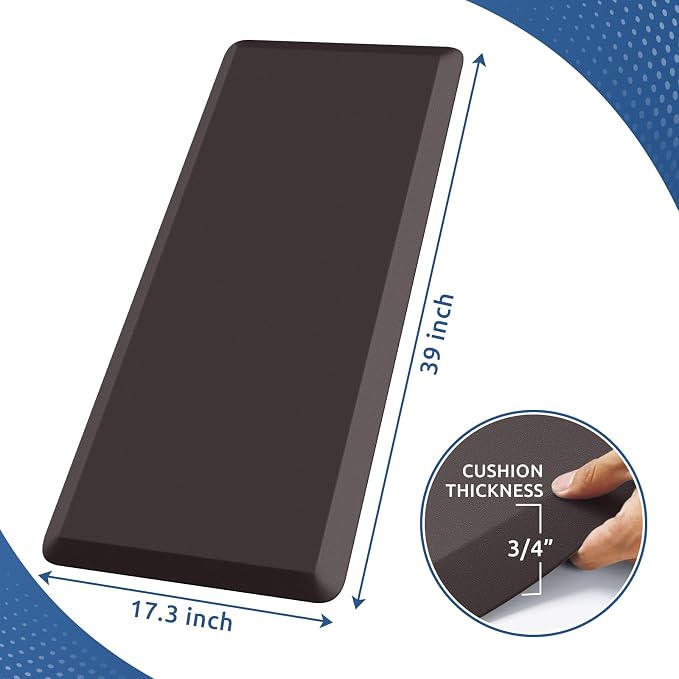 KitchenClouds Kitchen Mat Cushioned Anti Fatigue Kitchen Rug Non Slip Standing - Image 2