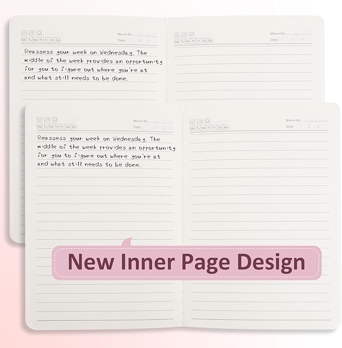 Ddaowanx Notebooks,Lined Paper Journals in Bulk, 72 Pages, 36 Sheets, 80GSM, 8.3x5.5 Inch, A5 Size, Travel Writing Notebooks for Office School Supplies (Lined-24pack, Gradient)-DeskLoop Office