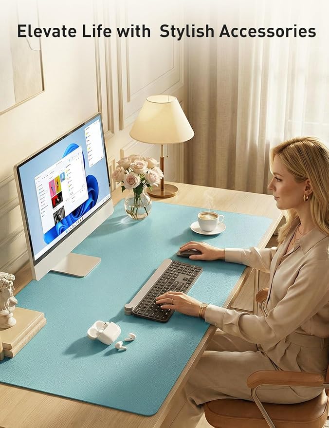 Aothia Faux Leather Desk Mat - Image 8