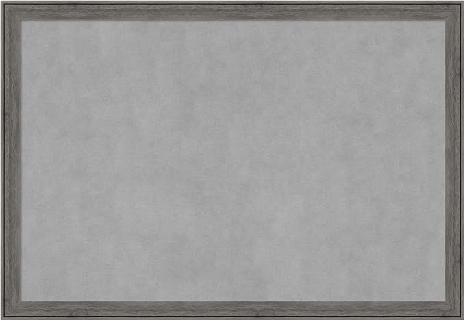 Amanti Art Grey Framed Magnetic Board 27x39 Large Vision Board by AmantiArt
