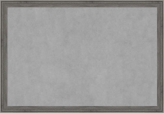 Amanti Art Grey Framed Magnetic Board 27x39 Large Vision Board by AmantiArt