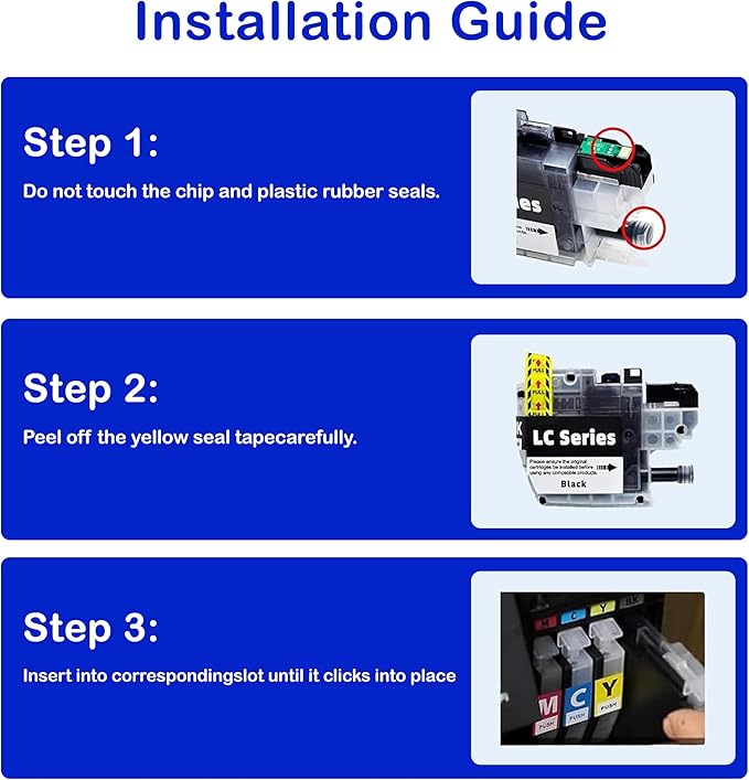 for Brother LC401XL LC406XL Ink Cartridges (2BK LC406XL Ink Cartridges)-DeskLoop Office