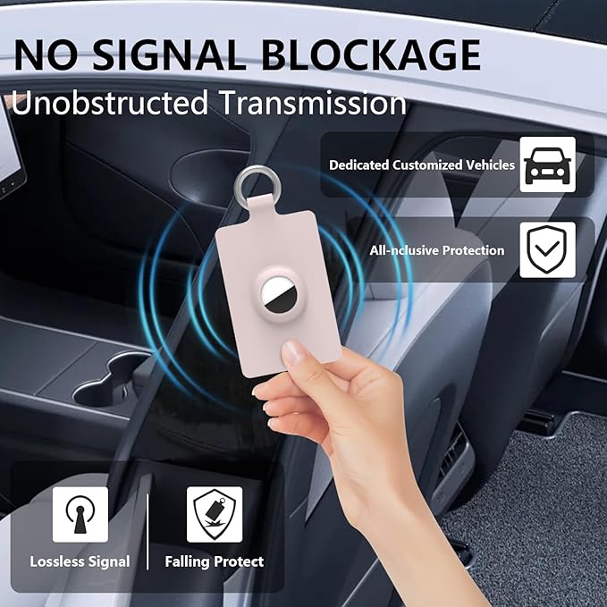 Tesla Key Card Holder with AirTag Slot - Image 3
