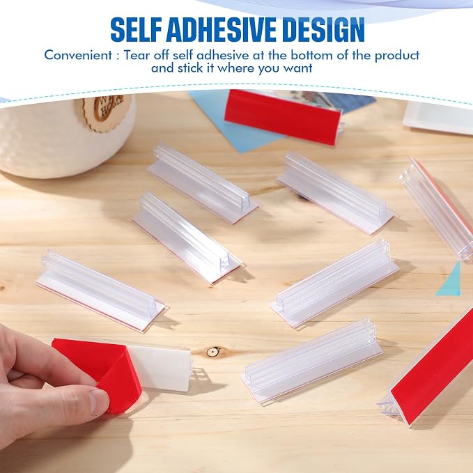 Thyle 240 Pack 3 x 1 Inch Sneeze Guard Gripper Sign Holder - Image 4