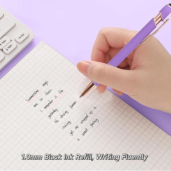 YOXMJDB Personalized Pens for Women, 1.0mm Medium Point Black Ink Pen for - Image 4